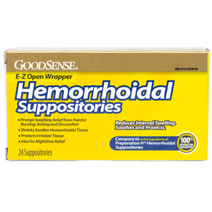 
                  
                    Hemorrhoid Suppositories
                  
                