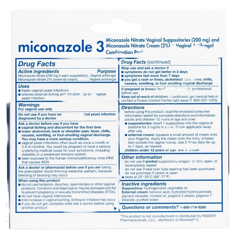 
                  
                    Vaginal Suppository 3 Day (Miconazole)
                  
                