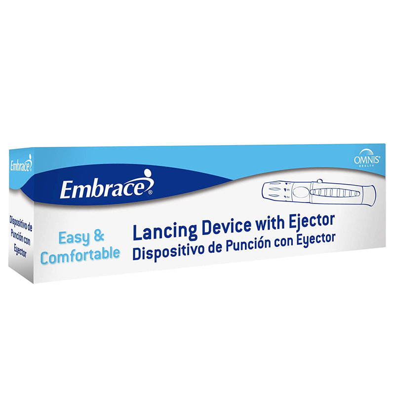 Diabetes Lancing Device with Ejector